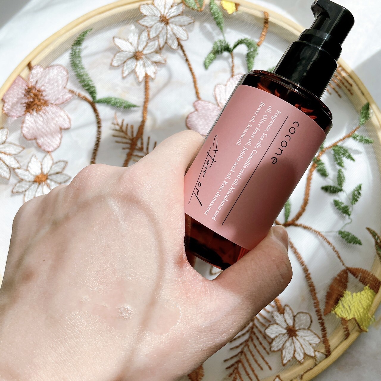 ヘアエッセンスオイル（スムース）/cocone/ヘアオイルを使ったクチコミ（3枚目）