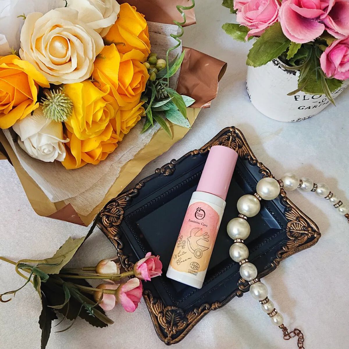 フェムケア ホワイトクリーム/オーガニックアース/デリケートゾーンケアを使ったクチコミ（2枚目）