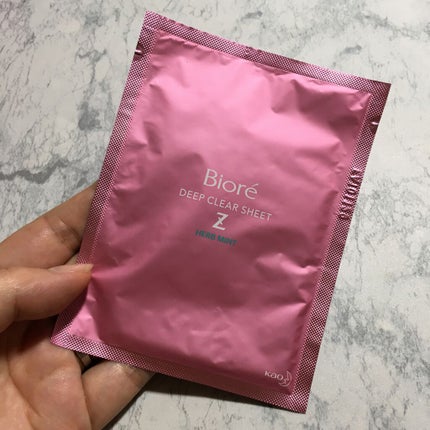 ビオレZ ディープクリアシート ハーブミントの香り/ビオレ/ボディシートを使ったクチコミ(4枚目)