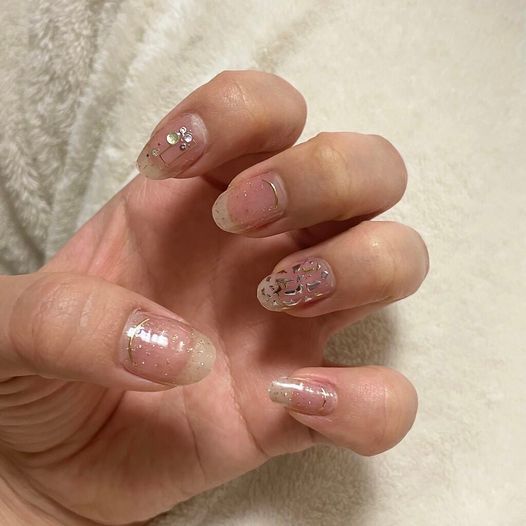 ネイルシール/Qoo10/ネイルシールを使ったクチコミ(2枚目)