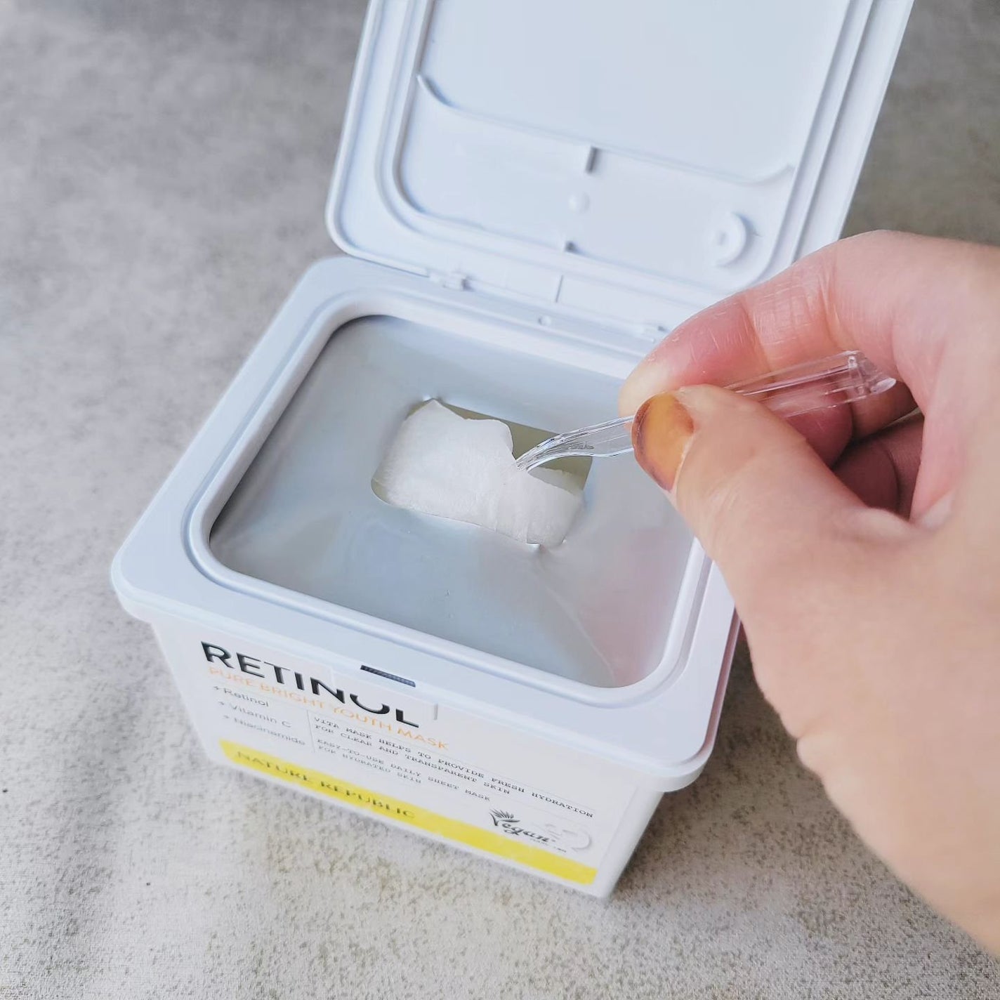 キューブマスク レチノール/ネイチャーリパブリック/シートマスク・パックを使ったクチコミ(3枚目)