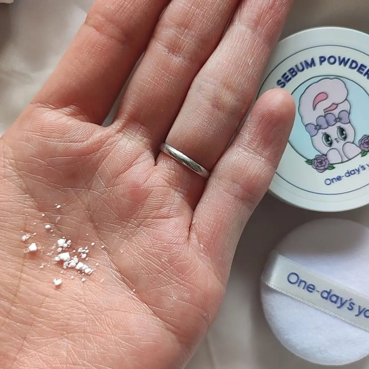 ポアセバムパウダー/One-day's you/ルースパウダーを使ったクチコミ（3枚目）
