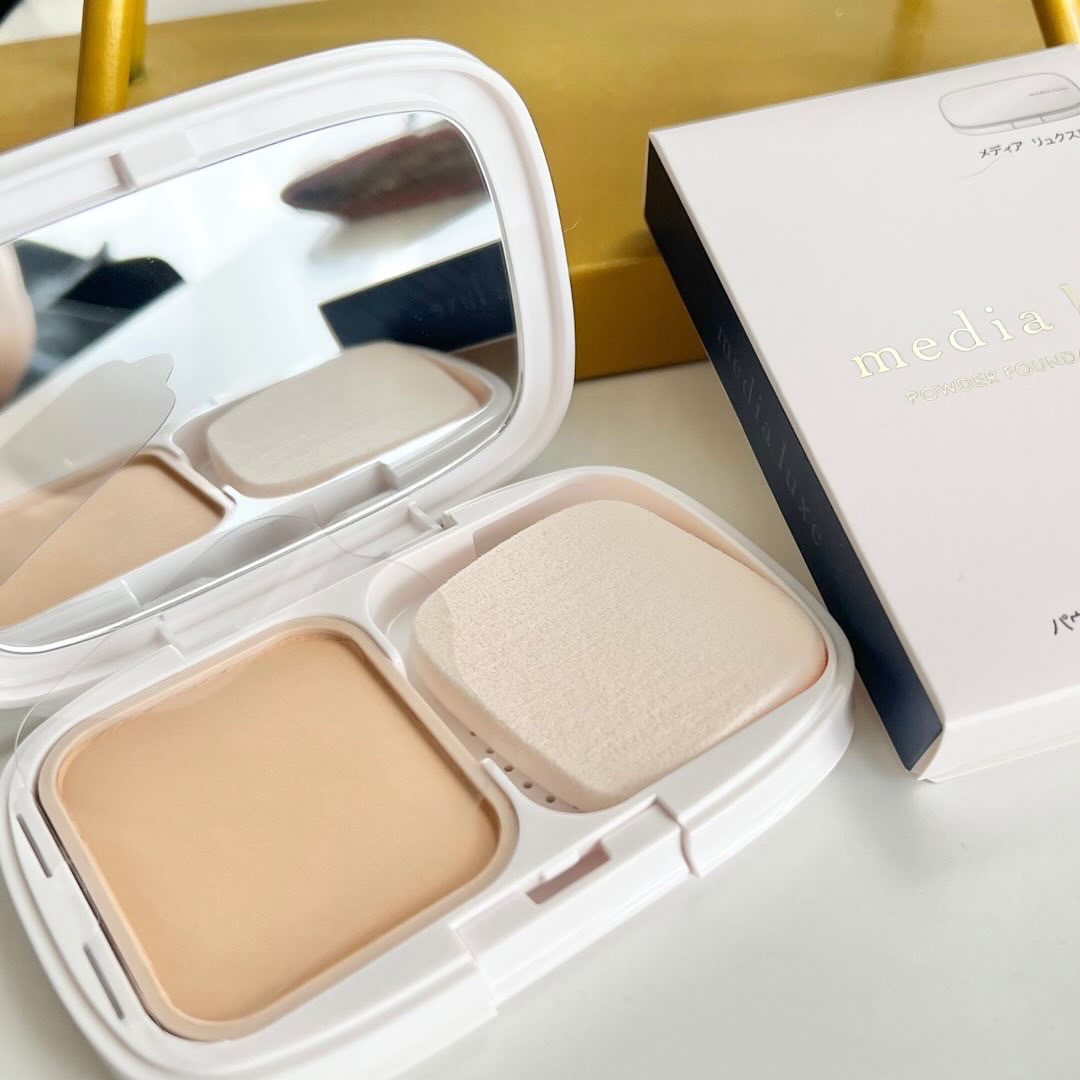 パウダーファンデーション パウダーファンデーション用ケース/media luxe/パウダーファンデーションを使ったクチコミ（2枚目）