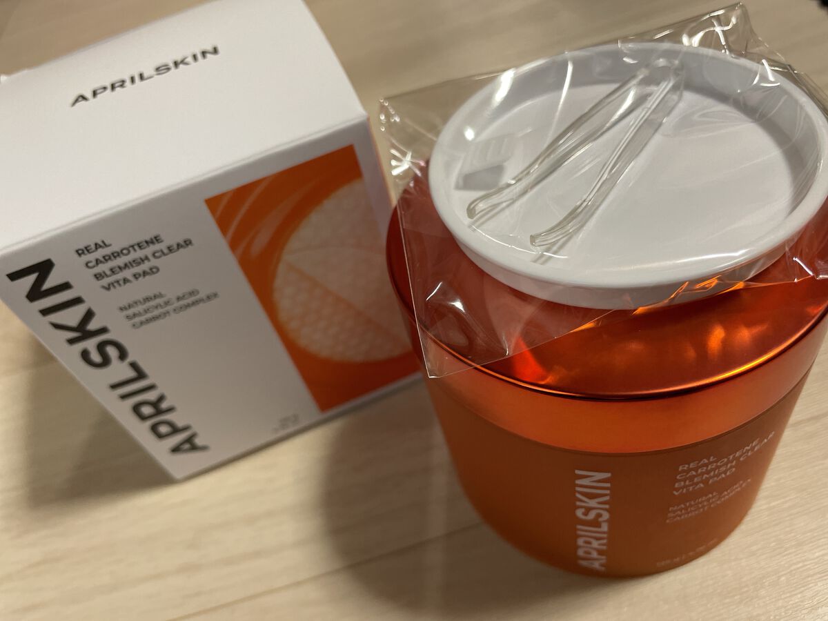 リアルカロテンブレミッシュクリアビタパッド/APRILSKIN/トナーパッドを使ったクチコミ（2枚目）