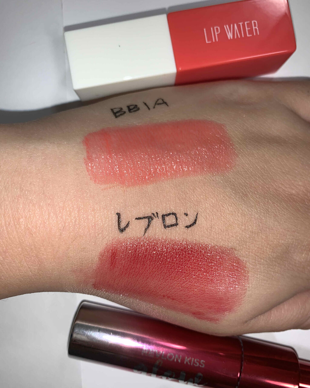 リップウォーター 03 ピーチジュース/BBIA/口紅を使ったクチコミ（2枚目）
