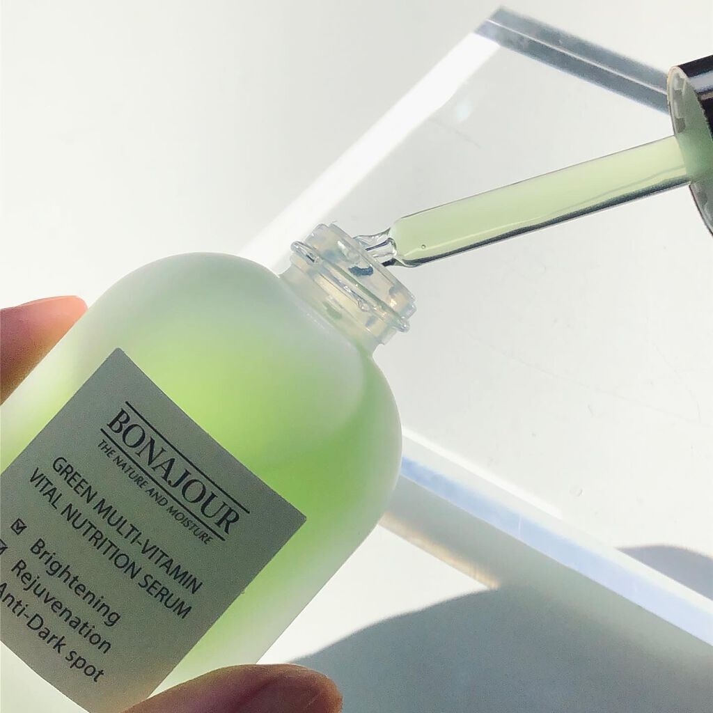 グリーンビタミンセラム/Bonajour/美容液を使ったクチコミ（2枚目）
