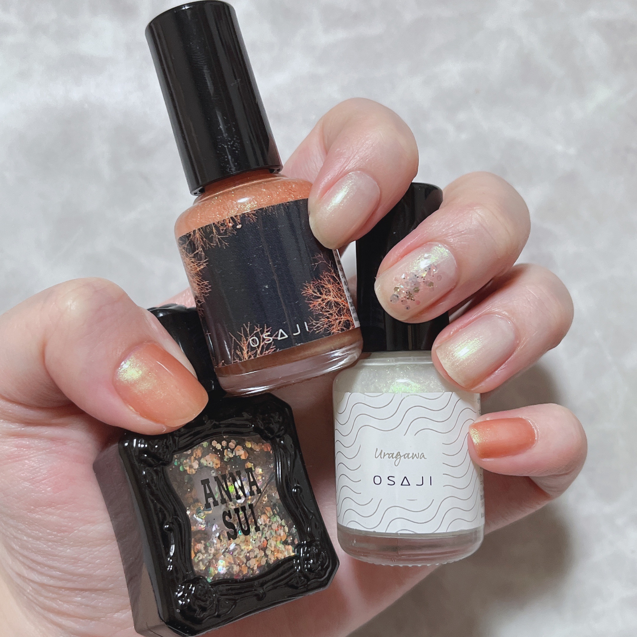 オサジ アップリフト ネイルカラー 03 Uragawa〈裏側〉/OSAJI/マニキュアを使ったクチコミ（2枚目）