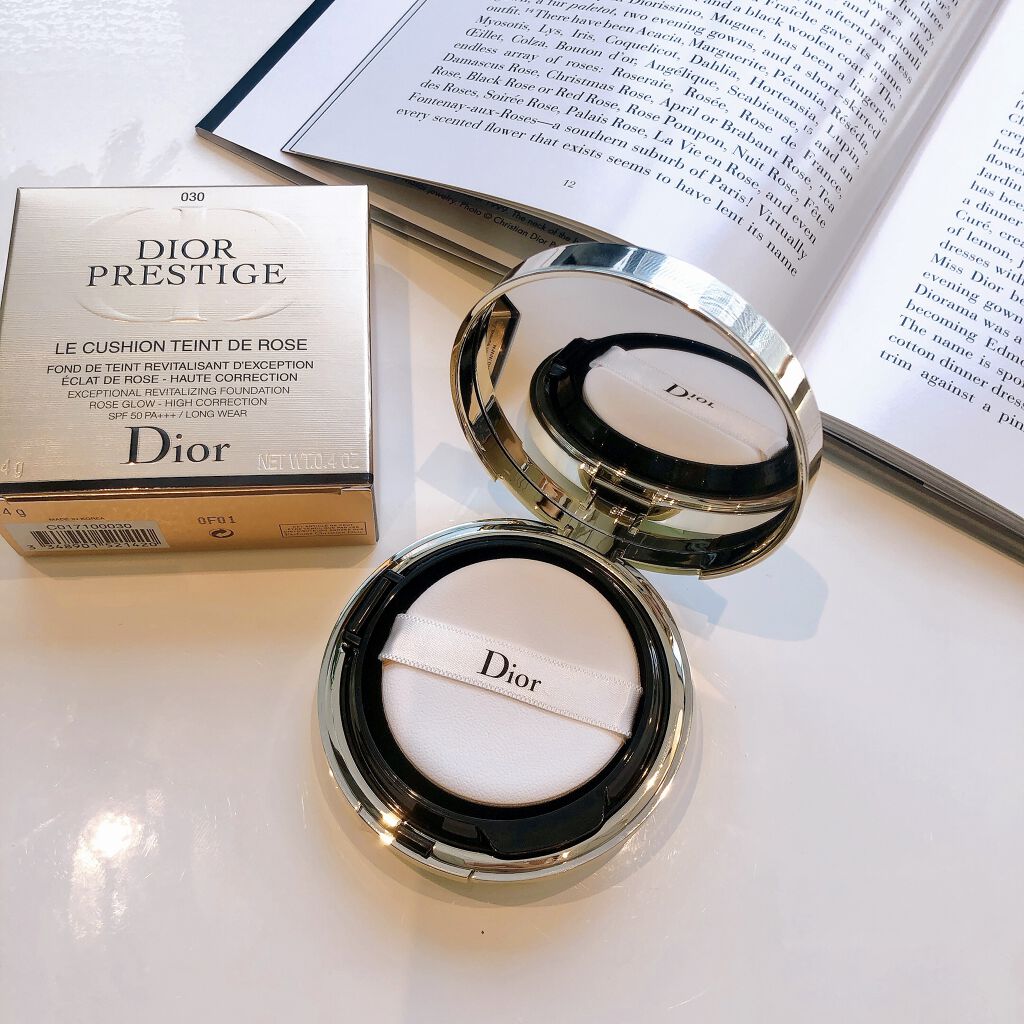 プレステージ ル クッション タン ドゥ ローズ/Dior/クッションファンデーションを使ったクチコミ（2枚目）