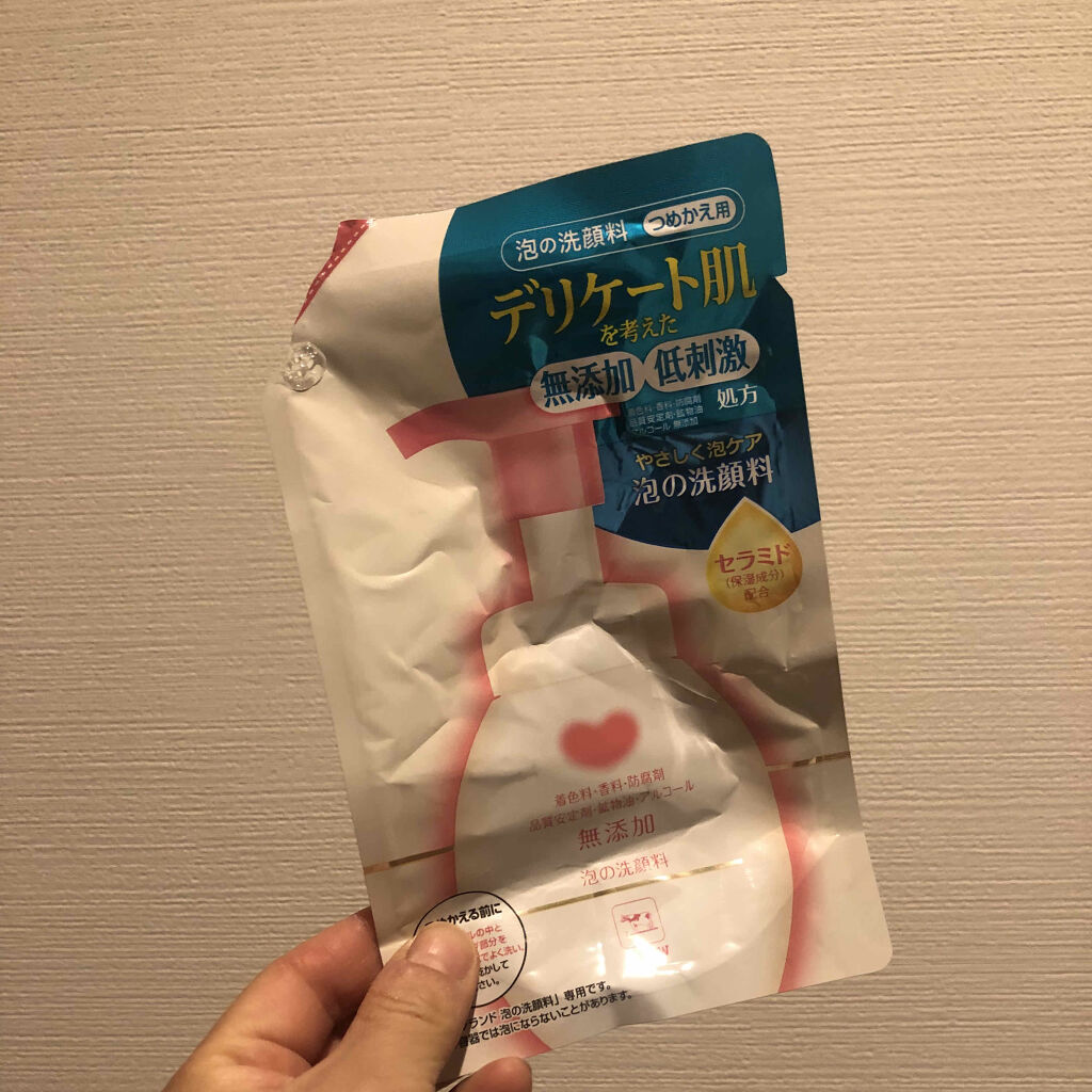 泡の洗顔料/カウブランド無添加/泡洗顔を使ったクチコミ（2枚目）