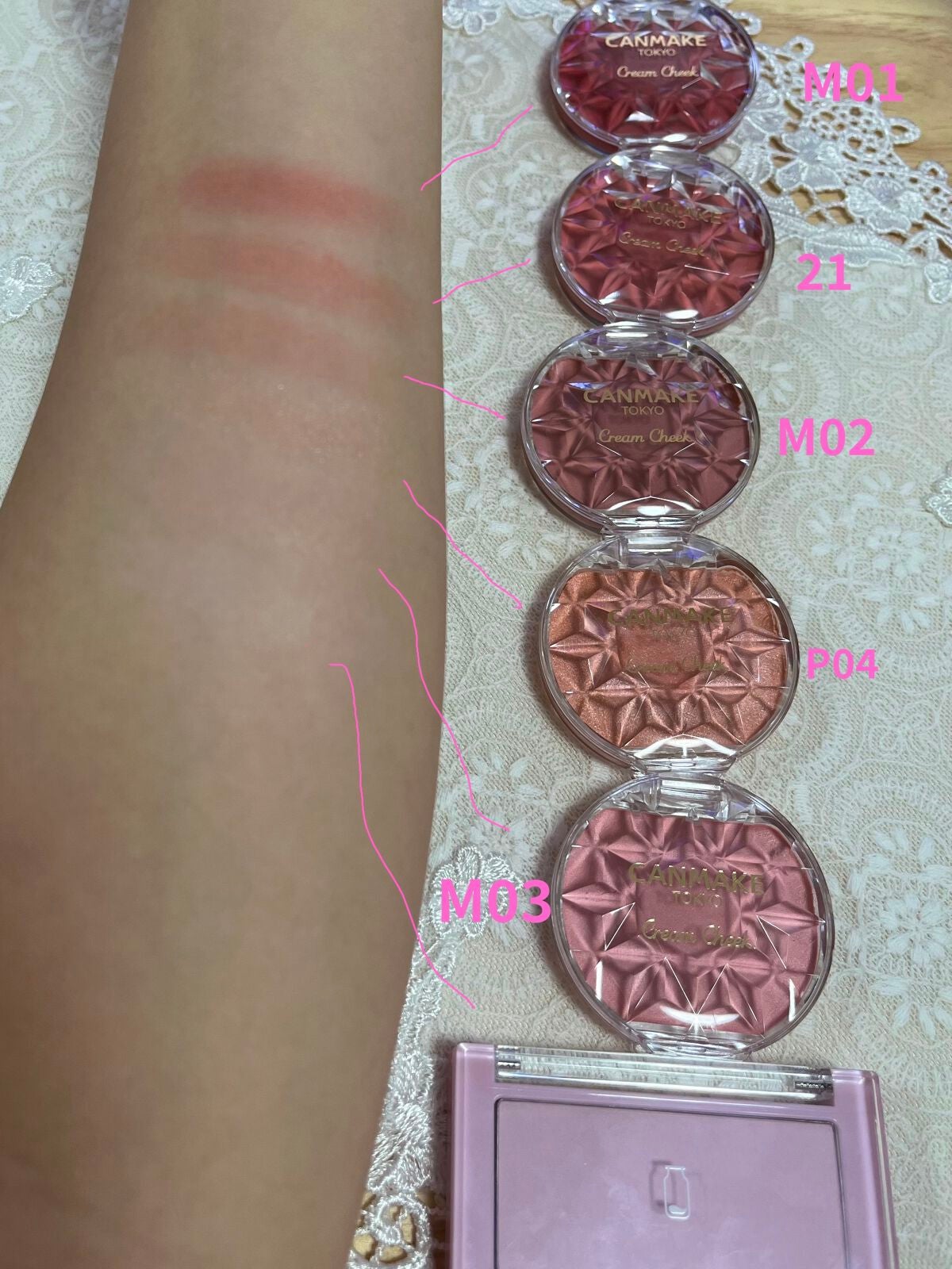 クリームチーク/キャンメイク/ジェル・クリームチークを使ったクチコミ(6枚目)