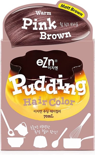 Pudding Hair Color Warm Pink Brown