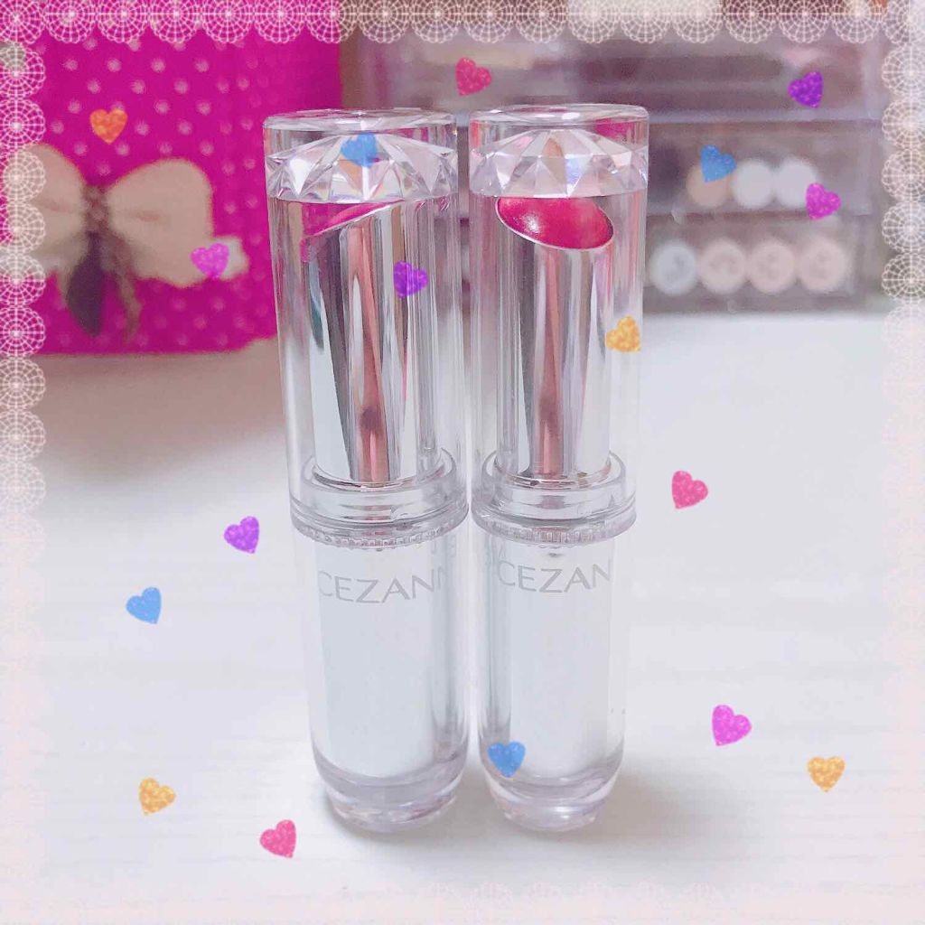 ラスティンググロスリップ/CEZANNE/口紅を使ったクチコミ（1枚目）