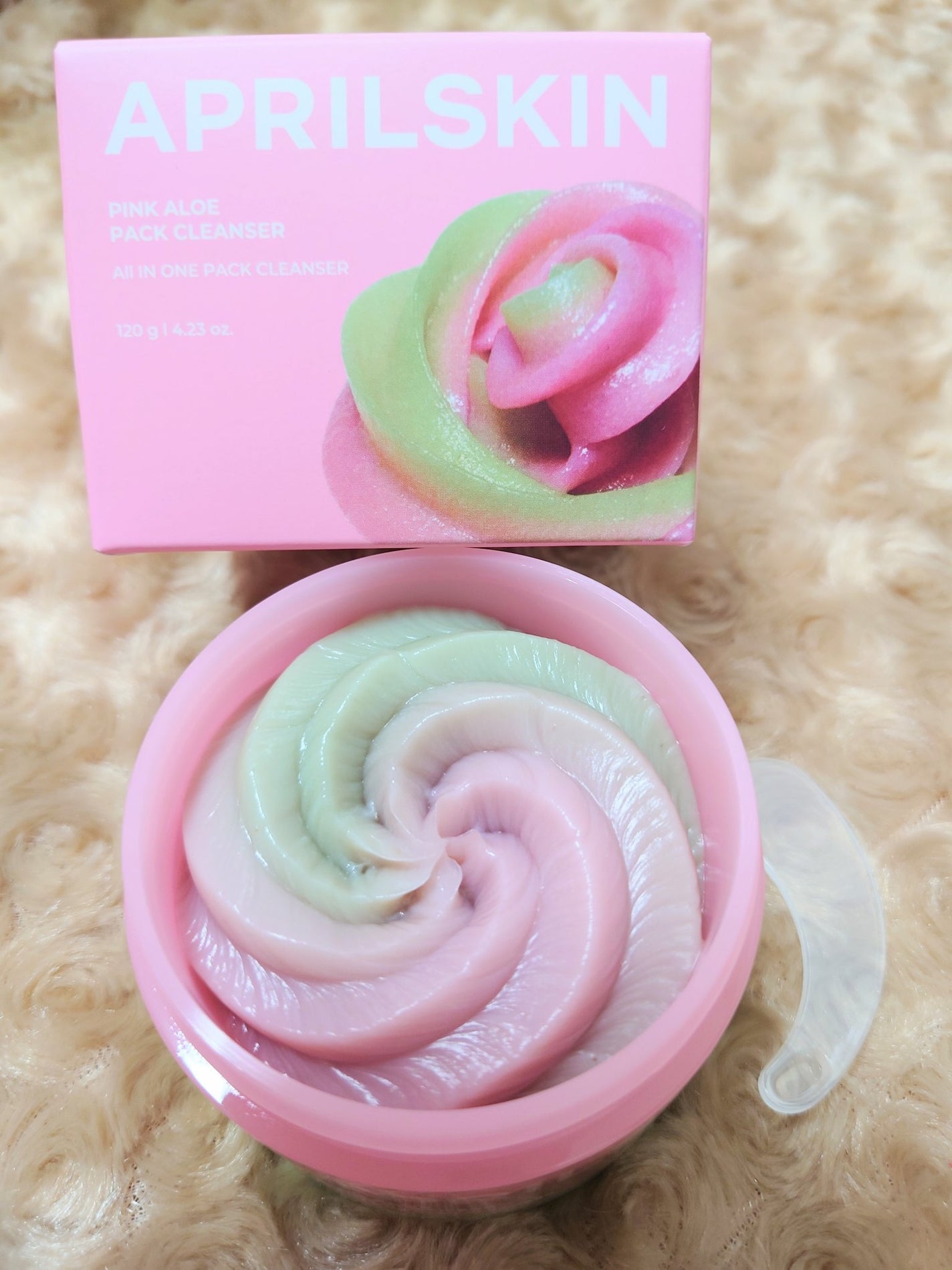 ピンクアロエメレンゲクレンザー/APRILSKIN/その他洗顔料を使ったクチコミ(3枚目)