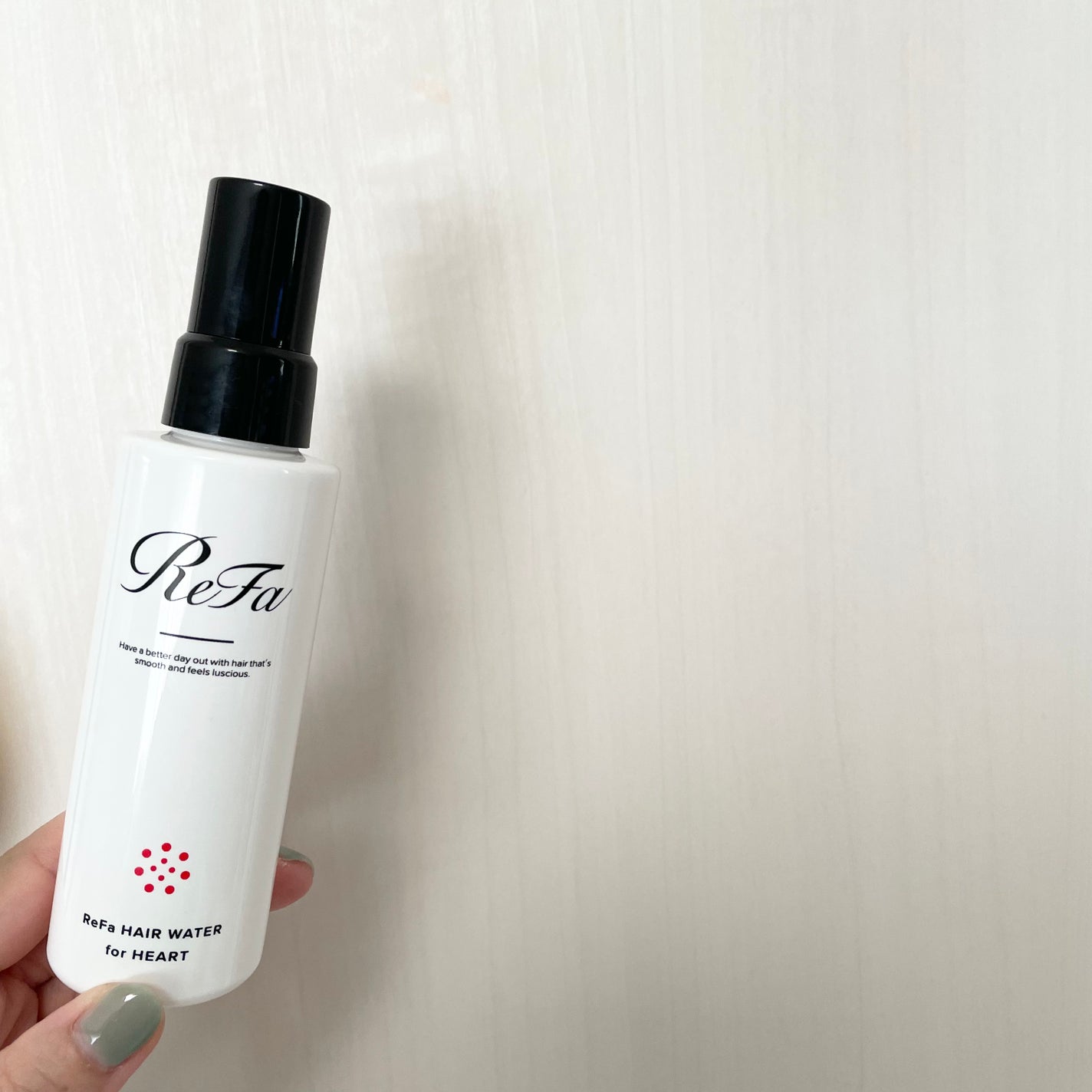 ヘアウォーターフォーハート/ReFa/ヘアミストを使ったクチコミ(1枚目)