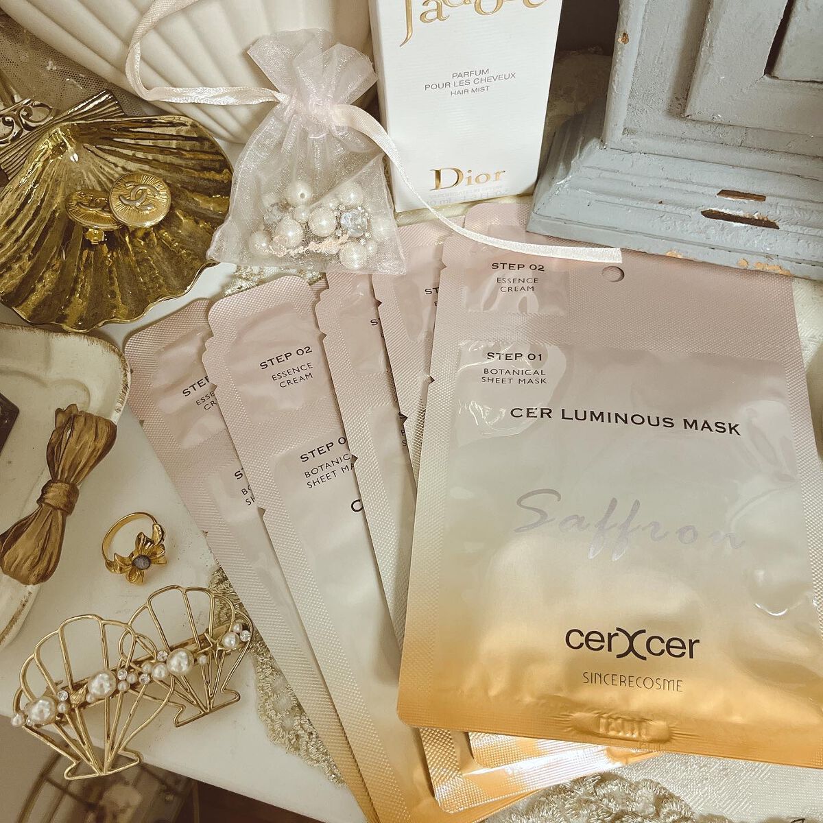 ルミナスマスク (ケアクリーム付き) /cerXcer/シートマスク・パックを使ったクチコミ(2枚目)