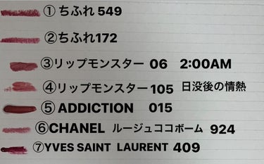 アディクション ザ マット リップ リキッド 015 Dark Vermilion/ADDICTION/口紅を使ったクチコミ（3枚目）