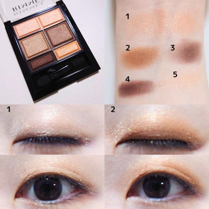 ワンダー スウィート アイシャドウ 002 生意気カワイイヘーゼルナッツショコラ/リンメル ロンドン/アイシャドウパレットを使ったクチコミ(2枚目)