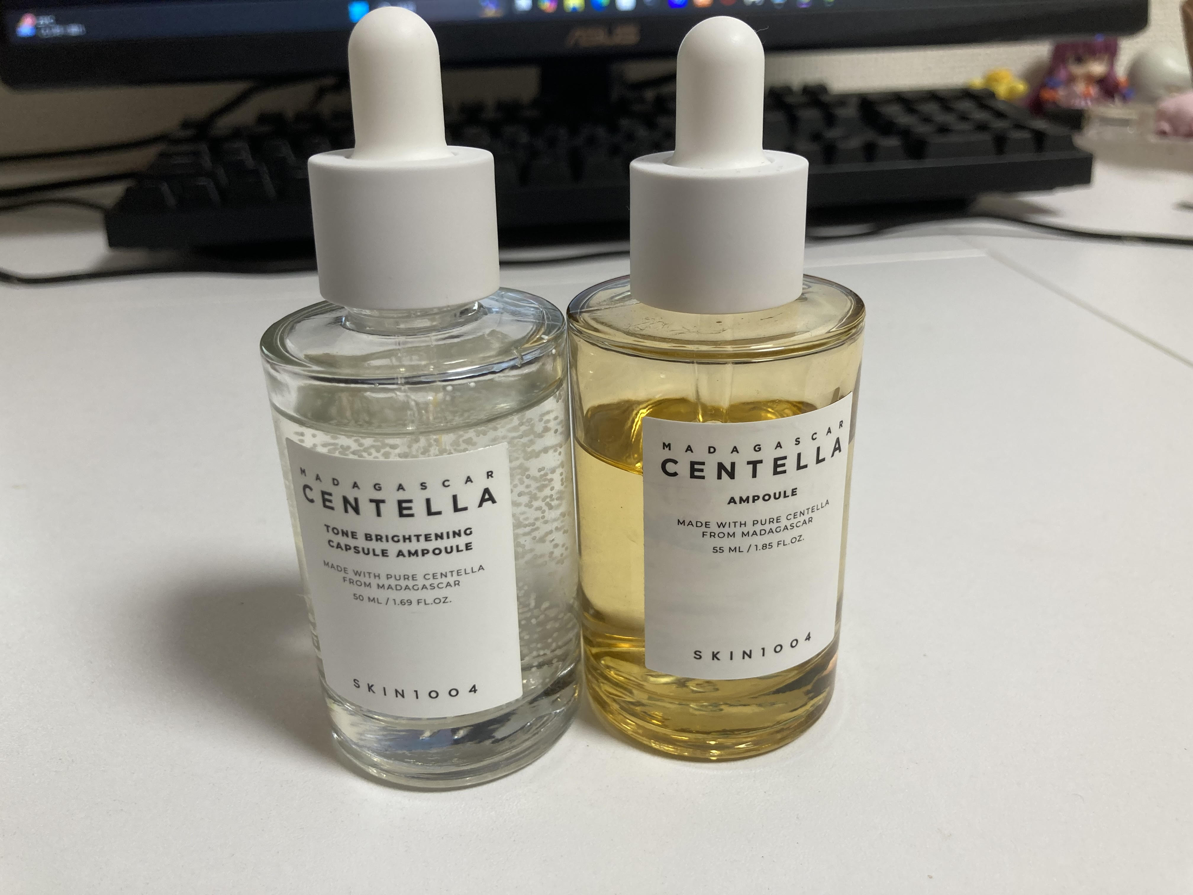 トーンブライトニング カプセルアンプル/SKIN1004/美容液を使ったクチコミ（3枚目）