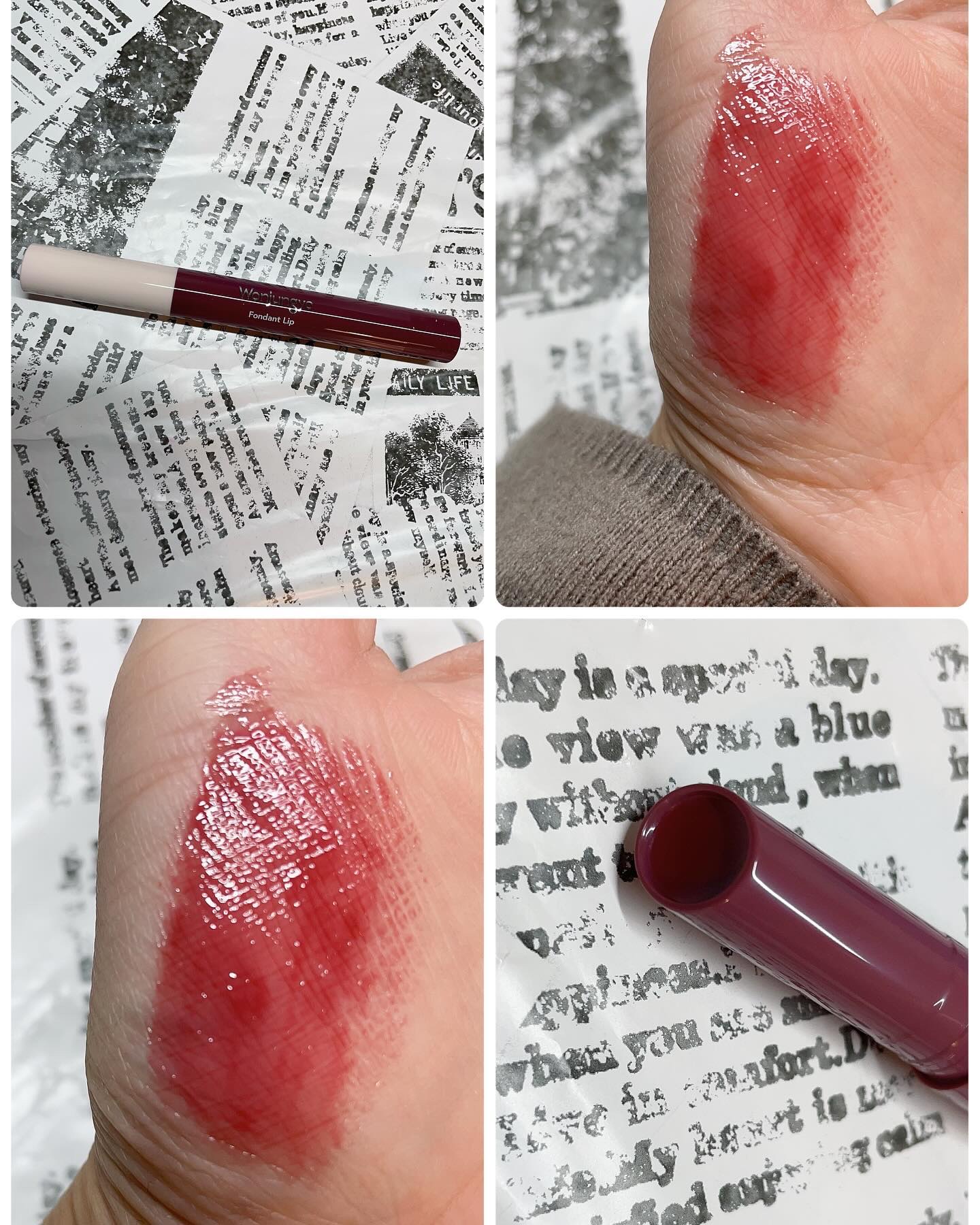 ウォンジョンヨ フォンダンリップ 01 メルティンググレープ/Wonjungyo/口紅を使ったクチコミ（1枚目）