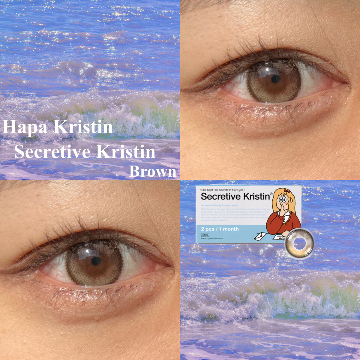 Secretive Kristen/Hapa kristin/カラーコンタクトレンズを使ったクチコミ（1枚目）