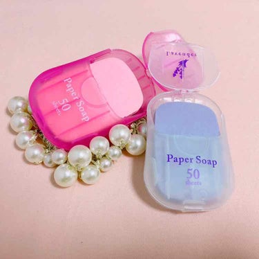 charley ペーパーソープのクチコミ「♡Paper Soap♡

いつでもどこでも手を清潔に🧴👐🏻✨
お顔やボディウォッシュとしても.....」（2枚目）