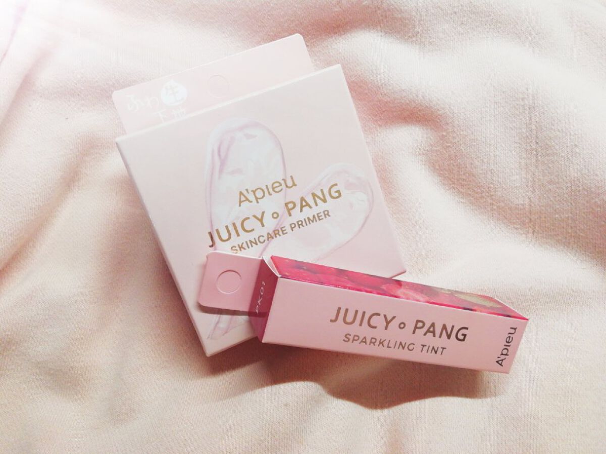 アピュー ジューシーパン スパークリングティント/A’pieu/口紅を使ったクチコミ（2枚目）