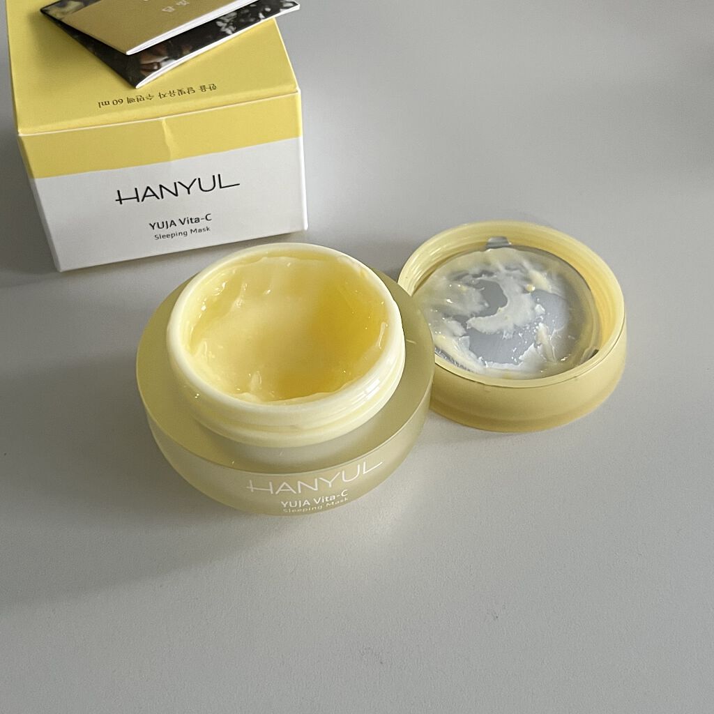 月光ゆず睡眠パック(旧バージョン)/HANYUL(ハンユル)/フェイスクリームを使ったクチコミ（2枚目）
