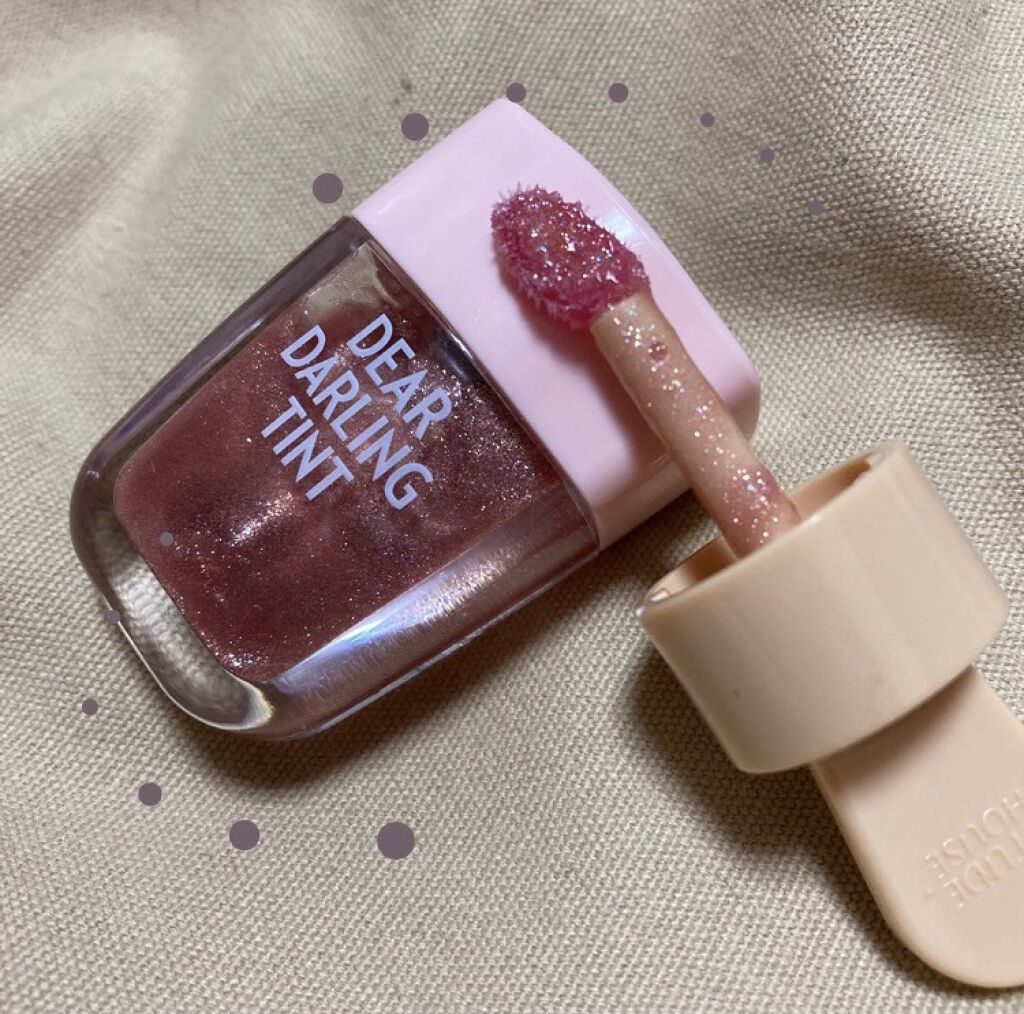 ディアダーリン ウォータージェルティント （アイスティント）/ETUDE/口紅を使ったクチコミ（2枚目）