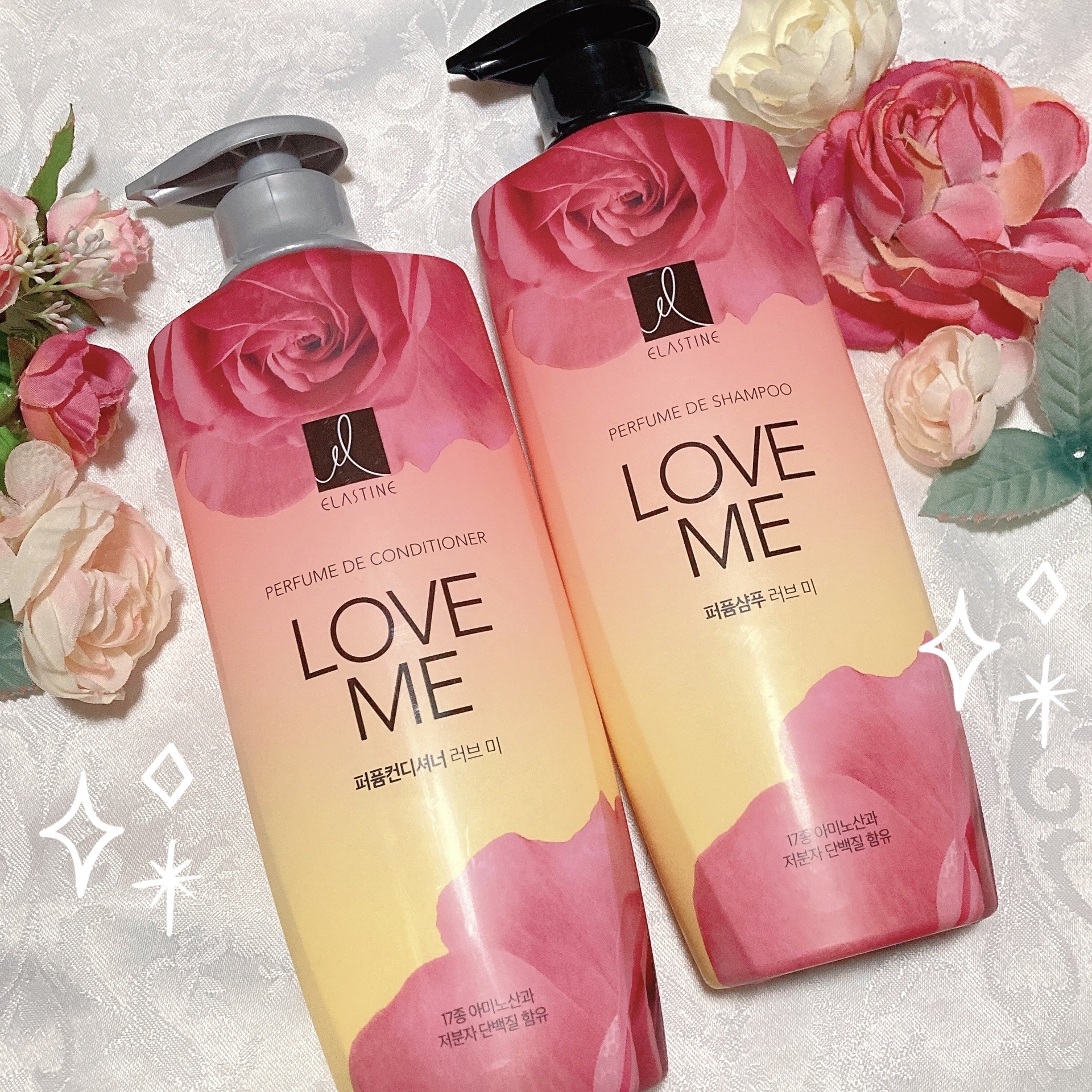 パフュームシャンプー＆コンディショナー/エラスチン/シャンプー・コンディショナーを使ったクチコミ（3枚目）