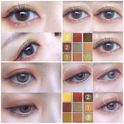 VenusMarble 9色アイシャドウパレット/Venus Marble/アイシャドウパレットを使ったクチコミ(2枚目)