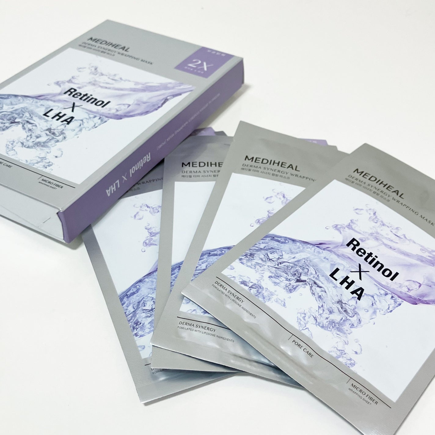 DERMA SYNERGY WRAPPING MASK レチノール×LHA/MEDIHEAL/シートマスク・パックを使ったクチコミ(1枚目)