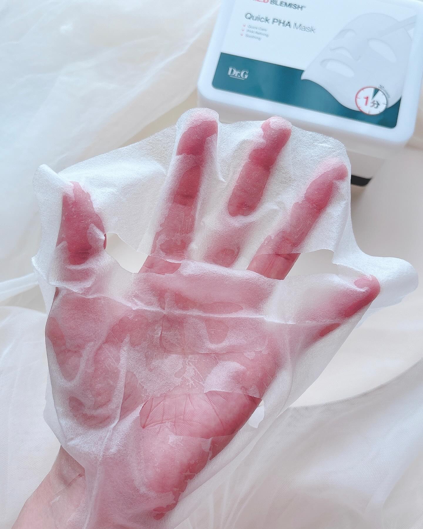 レッドブレミッシュクイックPHAシートマスク/Dr.G/シートマスク・パックを使ったクチコミ（2枚目）