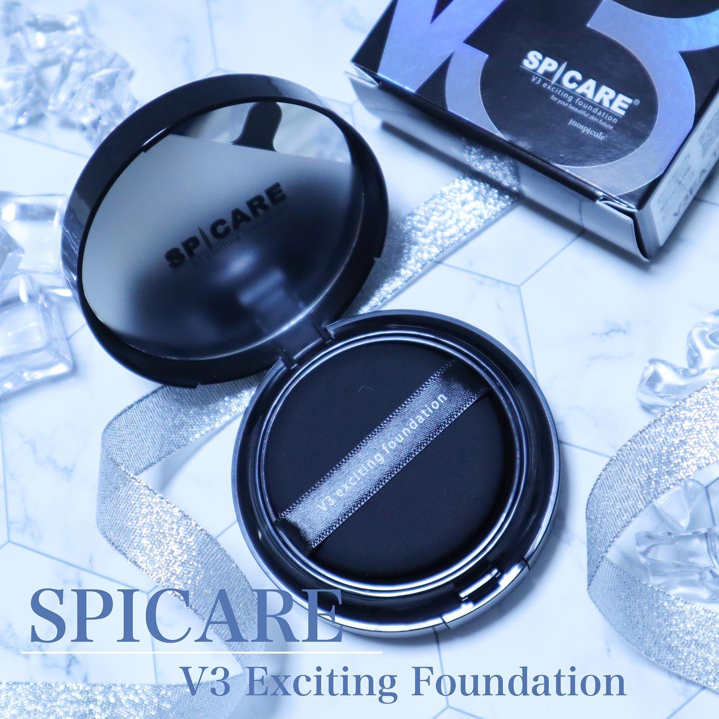 V3 エキサイティングファンデーション/SPICARE/クッションファンデーションを使ったクチコミ（1枚目）