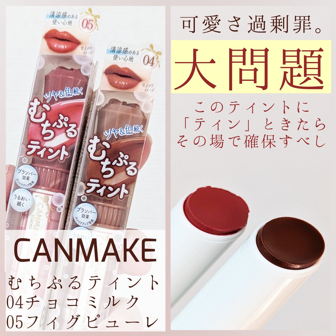 むちぷるティント/キャンメイク/リップティントを使ったクチコミ(1枚目)