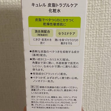 キュレル 皮脂トラブルケア 化粧水のクチコミ「マスクでニキビができやすくなってしまったので
化粧水を変えてみました✨

キュレル
皮脂トラブ.....」（2枚目）