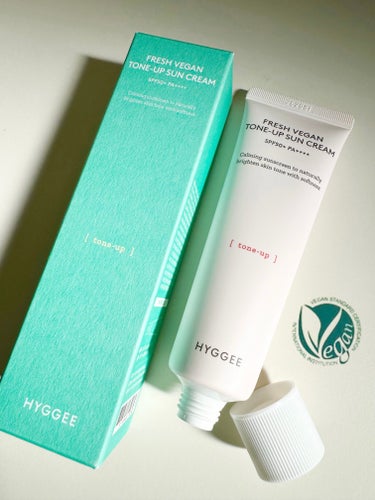 HYGGEE フレッシュヴィーガントーンアップサンクリーム(SPF50+/PA++++)のクチコミ「〖HYGGEE♥フィゲ〗
フレッシュヴィーガントーンアップサンクリーム
FRESH VEGAN.....」（1枚目）