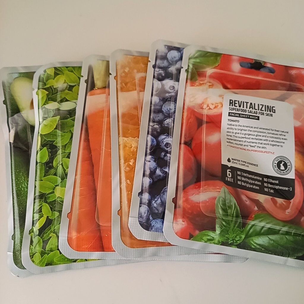スーパーフードサラダ フォースキン フェイスマスクシート/FARMSKIN/シートマスク・パックを使ったクチコミ（1枚目）