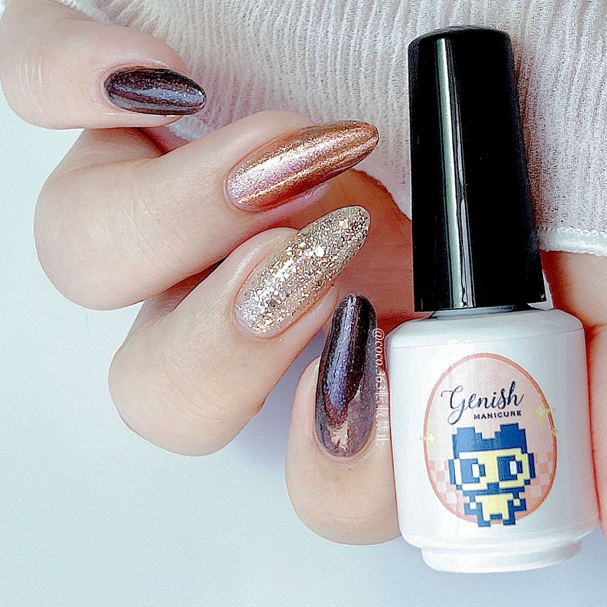 ネイルチップオーバルタイプ/DAISO/ネイルチップ・パーツを使ったクチコミ（3枚目）