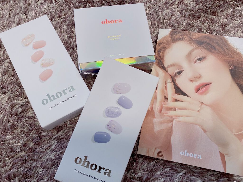 セミキュアジェルネイル（ハンド） ND-196 N Afterglow (Spring Melody Collection)/ohora/ネイルシールを使ったクチコミ（1枚目）