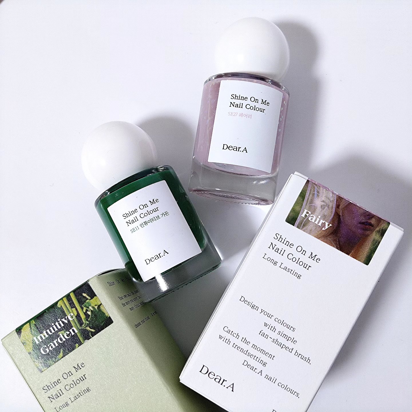 シャインオンミーネイルカラー SE11.インチュイティブガーデン/Dear.A/マニキュアを使ったクチコミ（2枚目）