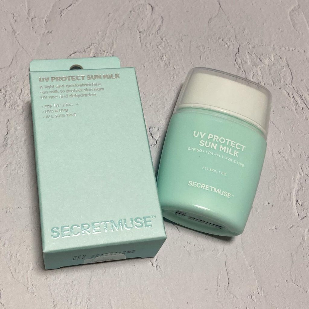 シークレットミューズUVプロテクトサンミルク/SECRET MUSE/日焼け止めミルクを使ったクチコミ（1枚目）