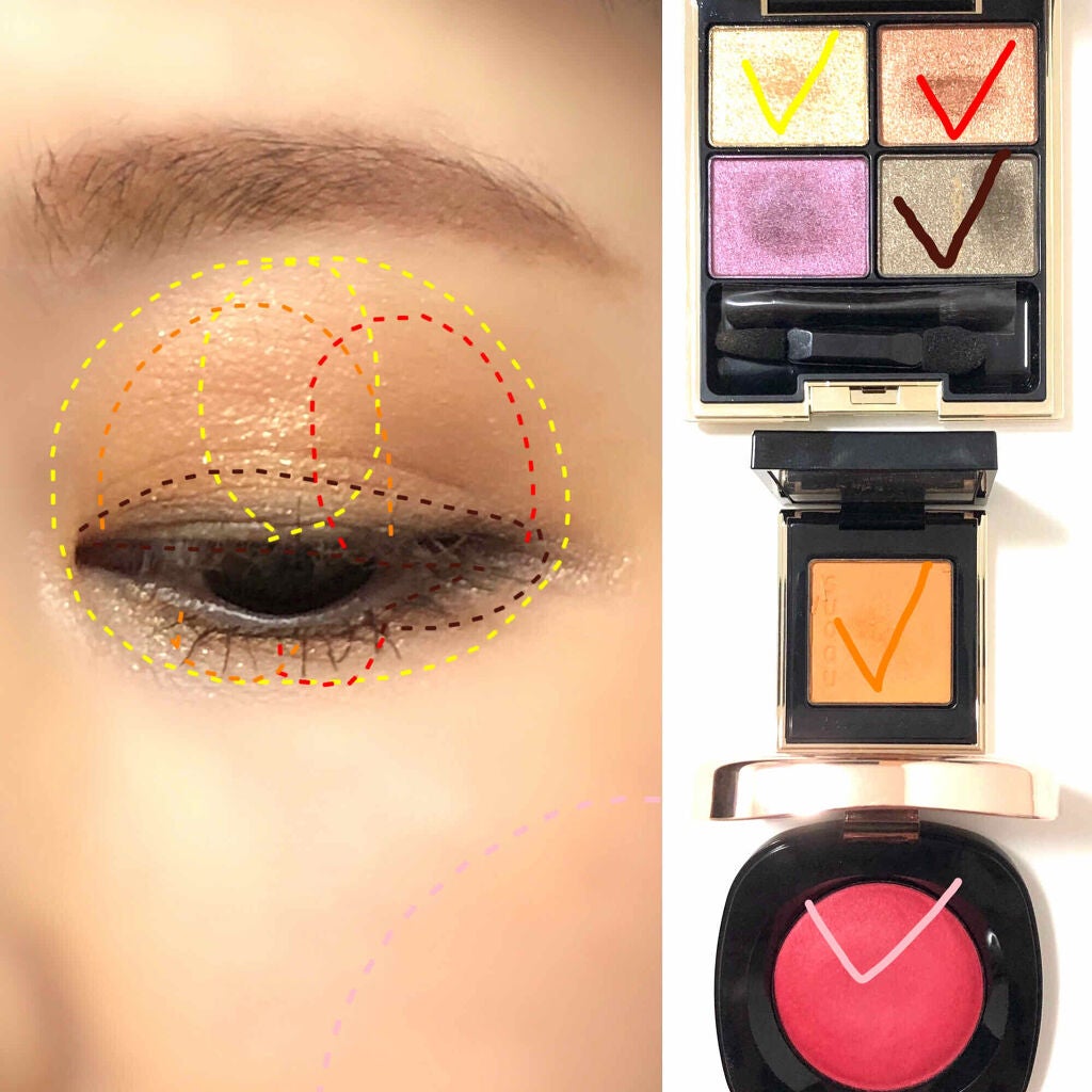 デザイニング カラー アイズ/SUQQU/アイシャドウパレットを使ったクチコミ(4枚目)