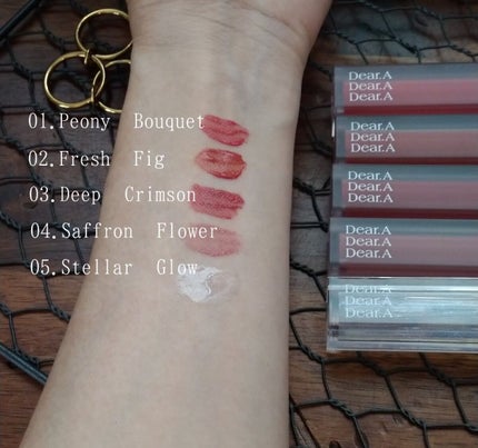 シアーベルベットティント/Dear.A/リップティントを使ったクチコミ(4枚目)