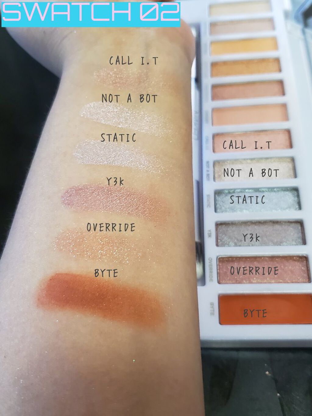 ネイキッド サイバー アイシャドウ パレット/アーバンディケイ/アイシャドウパレットを使ったクチコミ(3枚目)