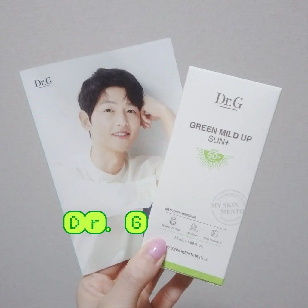 グリーンマイルドアップサンプラス/Dr.G/日焼け止めクリームを使ったクチコミ（1枚目）