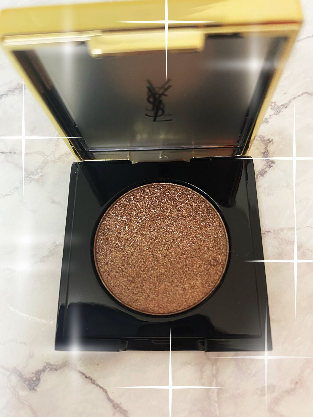 ラメクラッシュ No.43 ダズリング トープ/YVES SAINT LAURENT BEAUTE/単色アイシャドウを使ったクチコミ（1枚目）