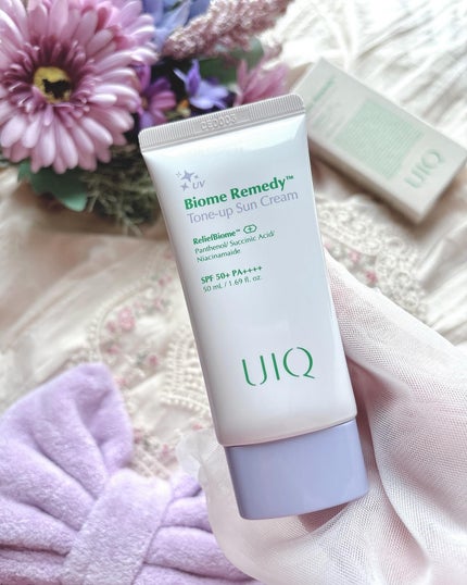 バイオームレメディパープルトーンアップUVクリーム/UIQ/日焼け止めクリームを使ったクチコミ(1枚目)