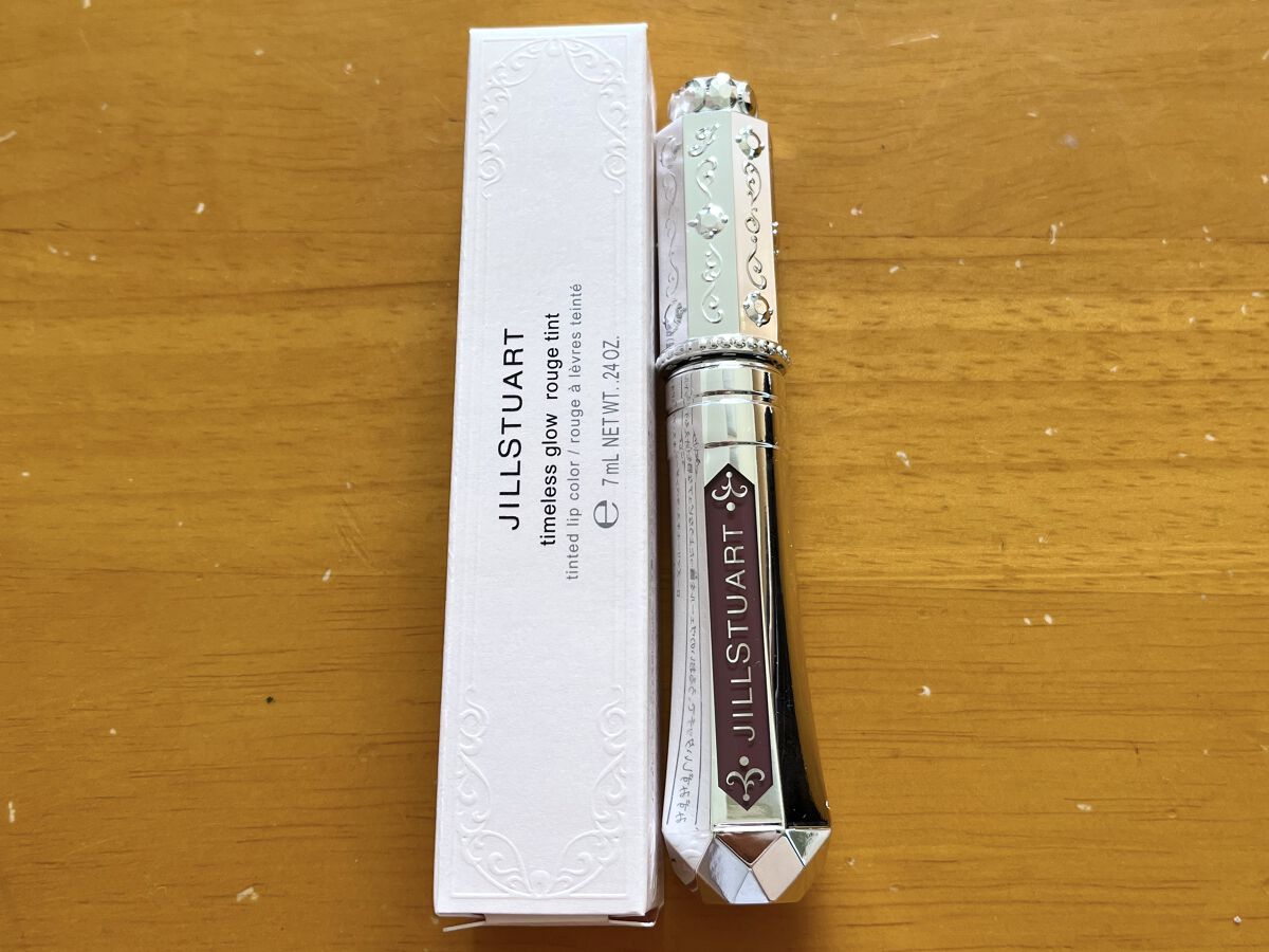 ジルスチュアート タイムレスグロウ ルージュティント 101（限定）tea chocolate /JILL STUART/リップティントを使ったクチコミ（2枚目）