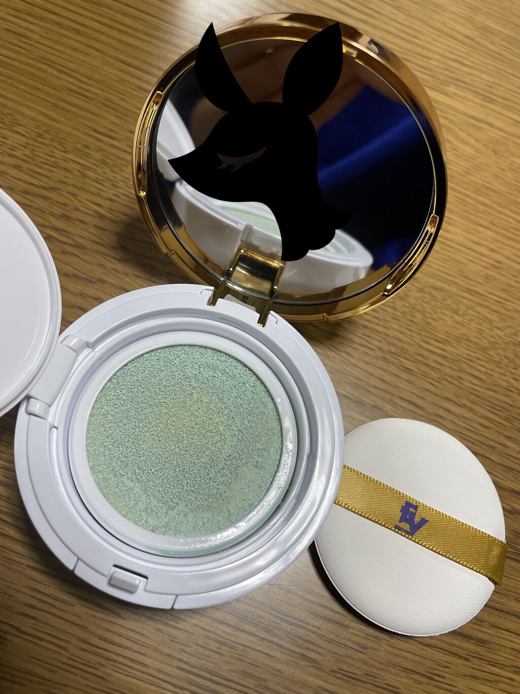 シカモイストクッションメイクアップベース/プレスカワジャパン/化粧下地を使ったクチコミ（3枚目）