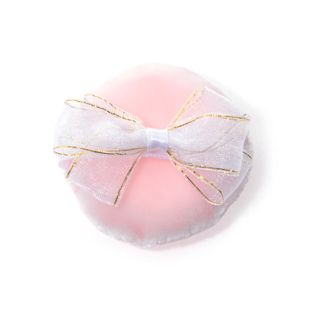 マイチャーム リボン付きメイクアップパフ Mサイズ